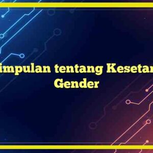 kesimpulan tentang kesetaraan gender